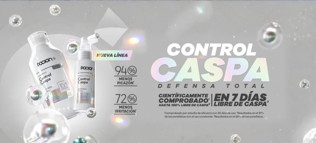 Baner control caspa pocion