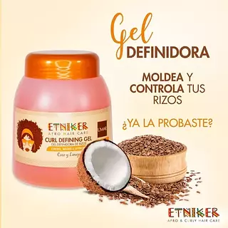 Gel Definidor De Rizos Etniker Grande
