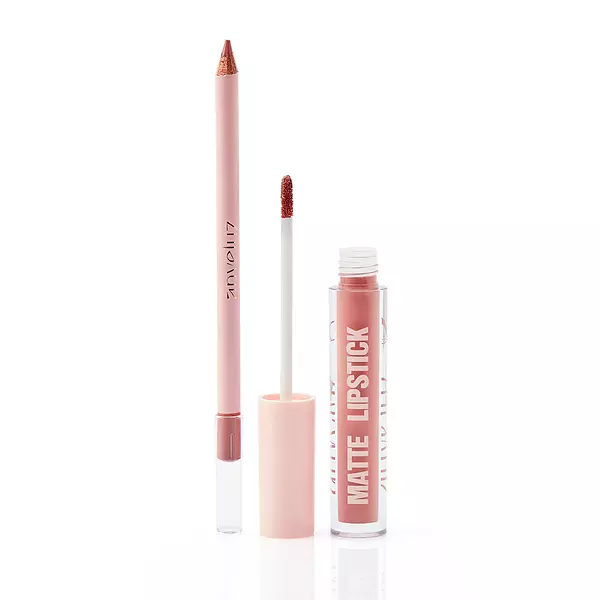 Duo Brillo Labial Y Delineador De Labios Anyeluz.