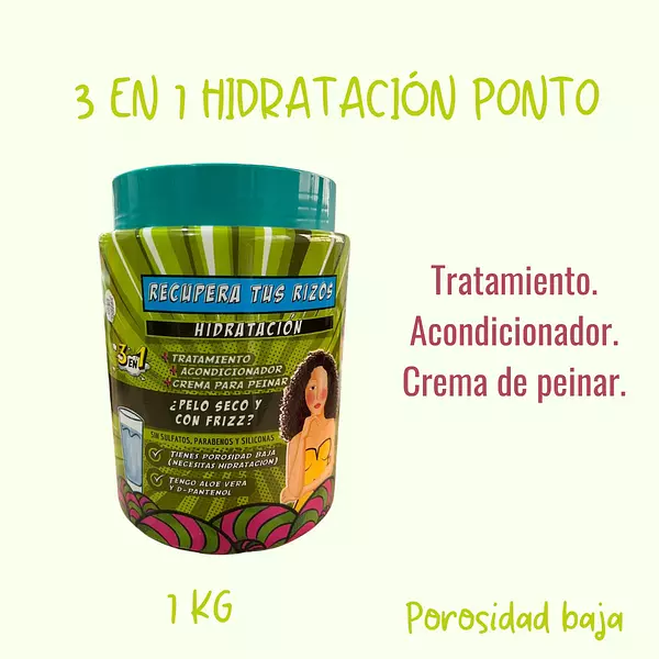 Tratamiento Hidratación 3 En 1 Ponto