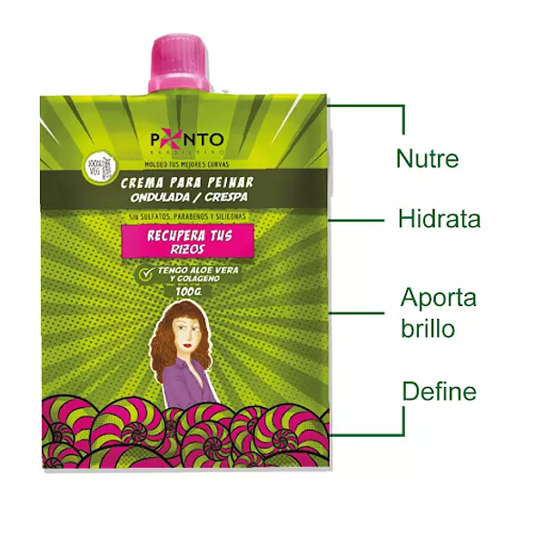 Sachet Crema De Peinar Ondulada / Crespa Ponto