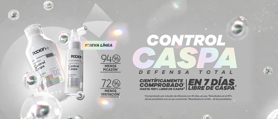 Baner control caspa pocion