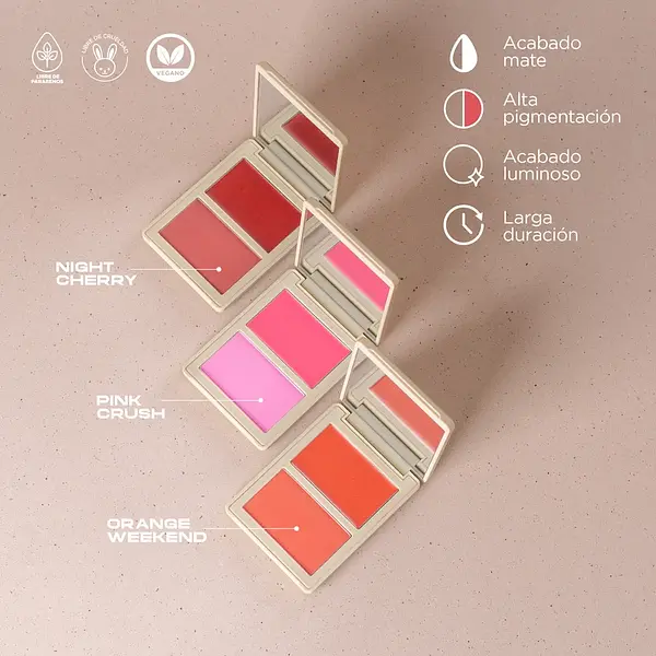 Rubor En Dúo Allure Crema Y Polvo Compacto